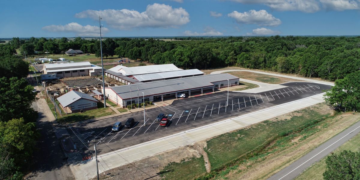 Aerial view of Blossom Elementary