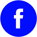 Facebook logo - lowercase letter eff in blue circle